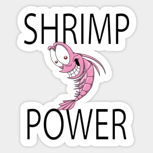 Shrimp Power Sticker